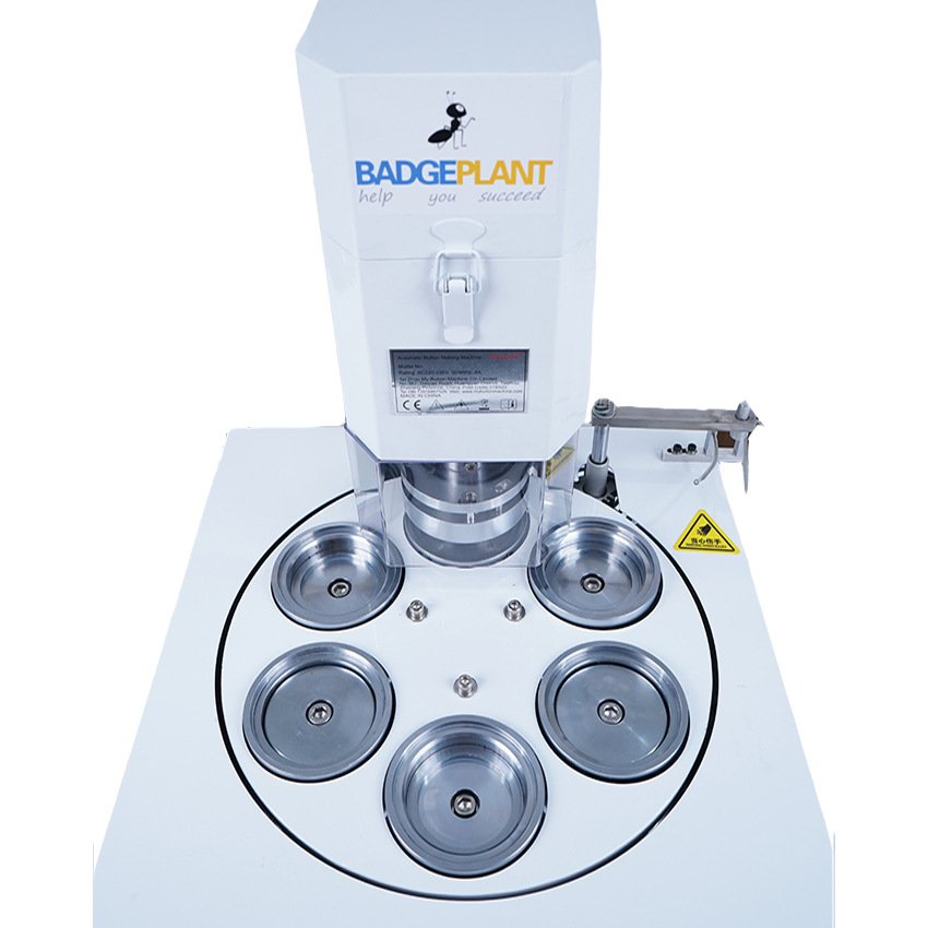 Automatic Pneumatic Round Badge Making Machine Diy Button Name Pin Machine For Custom Badge