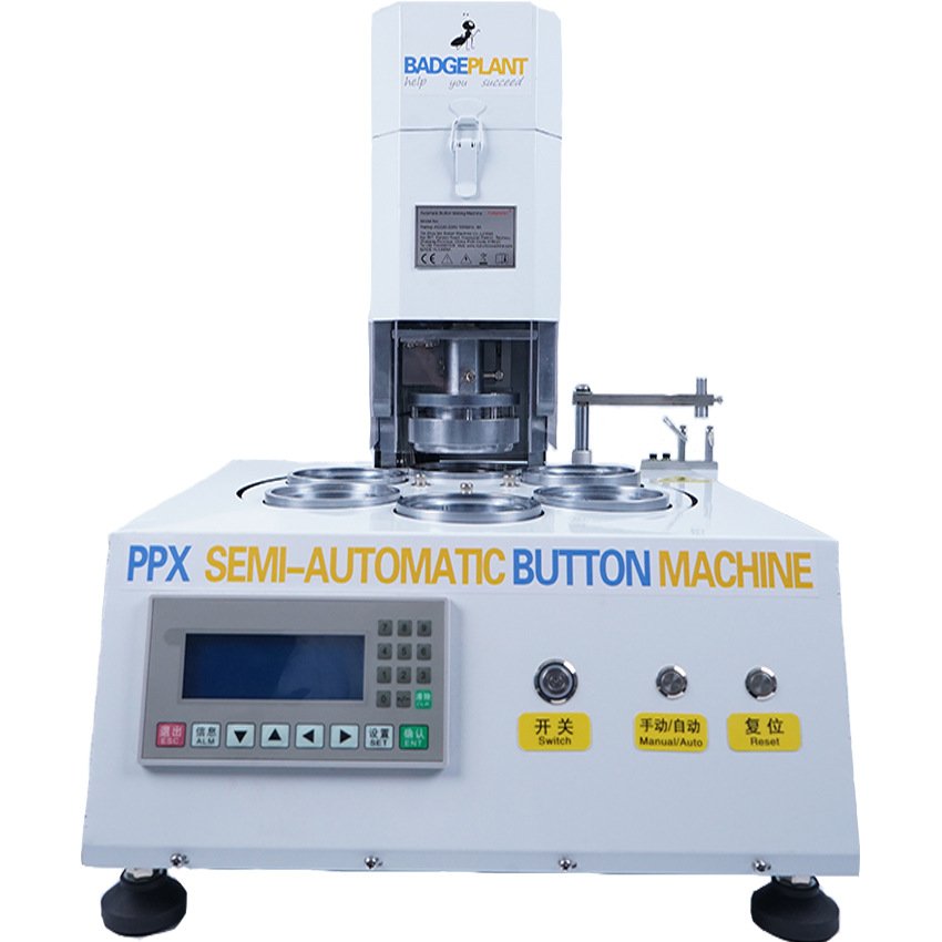 Automatic Pneumatic Round Badge Making Machine Diy Button Name Pin Machine For Custom Badge