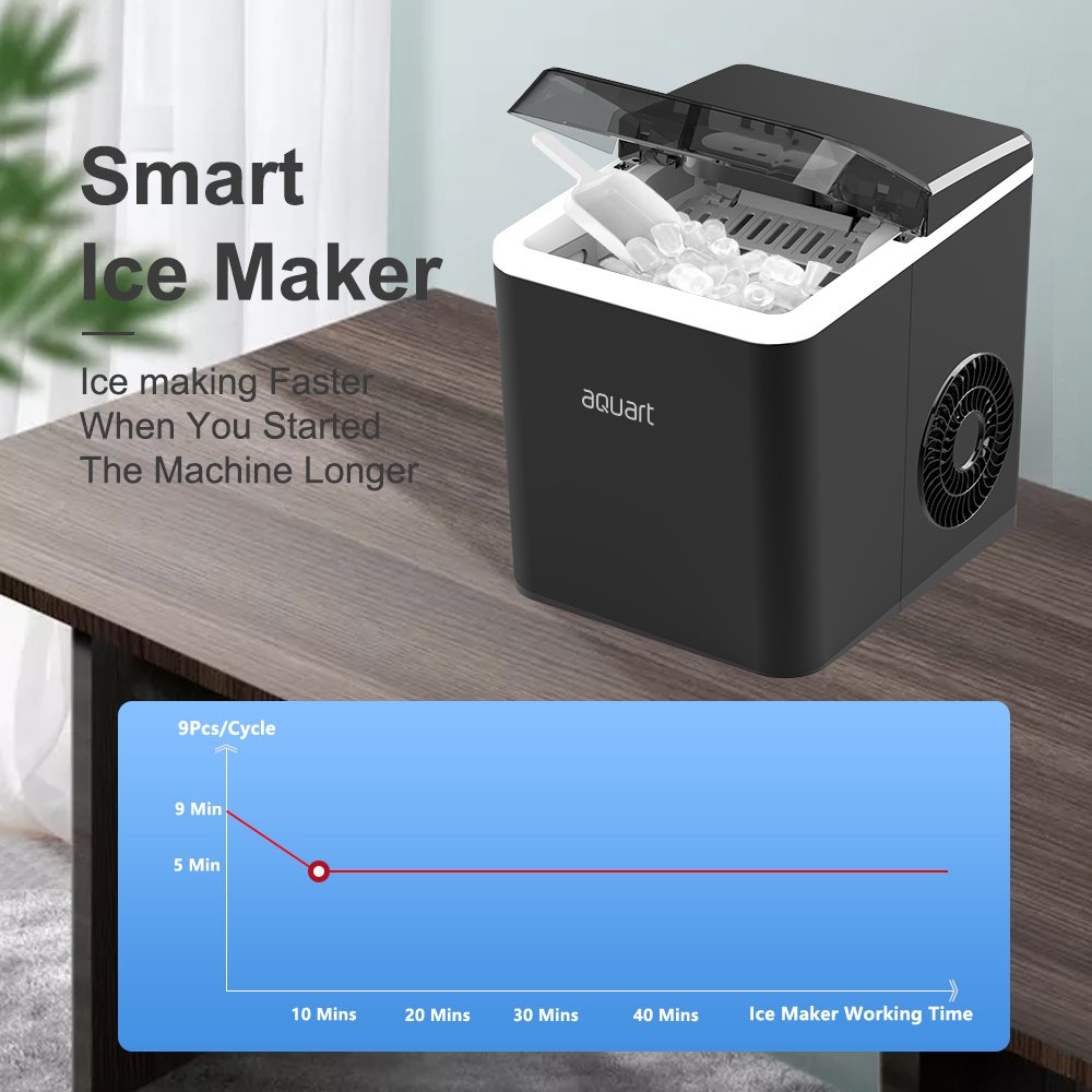 OEM Portable Ice Cube Makers Fast Ice Maker Machine 12 kg per day for Home/Office/Bar