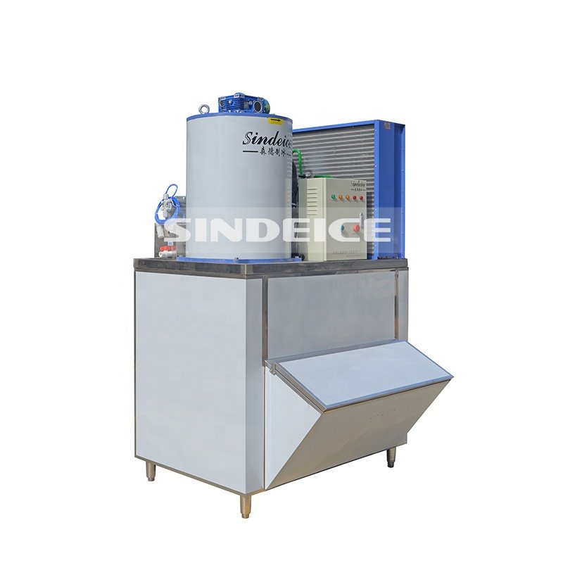 SINDEICE Commercial 1.5 Ton Flake Ice Machine High Quality Ice Maker for Seafood