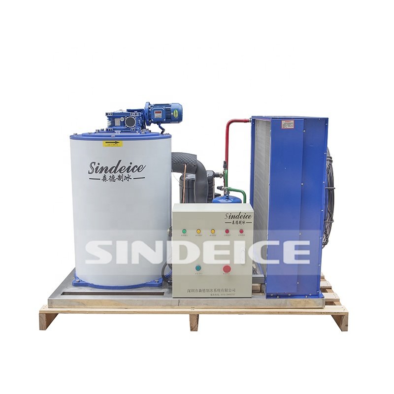 SINDEICE Commercial 1.5 Ton Flake Ice Machine High Quality Ice Maker for Seafood
