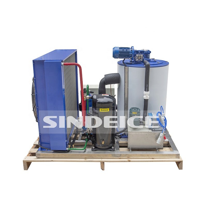 SINDEICE Commercial 1.5 Ton Flake Ice Machine High Quality Ice Maker for Seafood