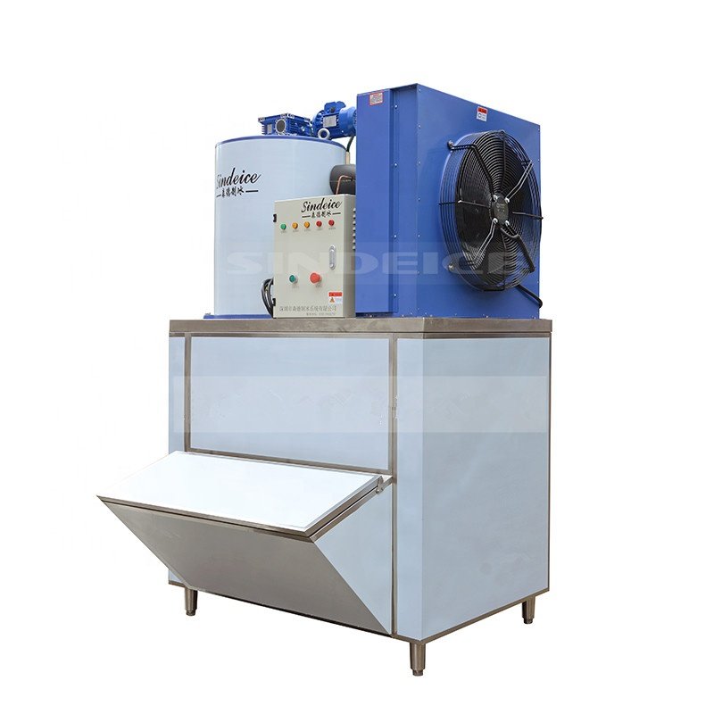 SINDEICE Commercial 1.5 Ton Flake Ice Machine High Quality Ice Maker for Seafood
