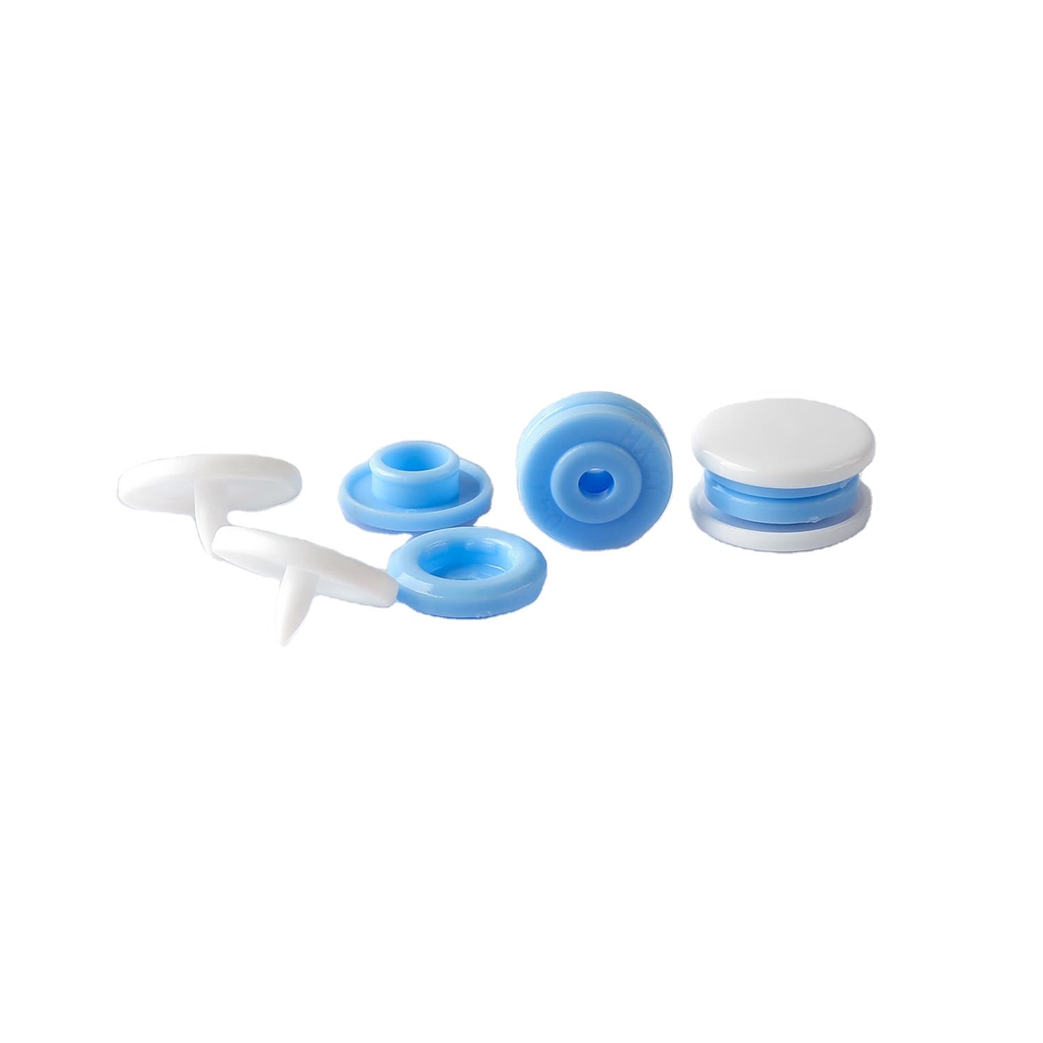 Factory Direct Eco-Friendly 1010 Plastic Snap Button Tape Clear Transparent Plastic Snap Button CR Button Snap For Garment Cloth