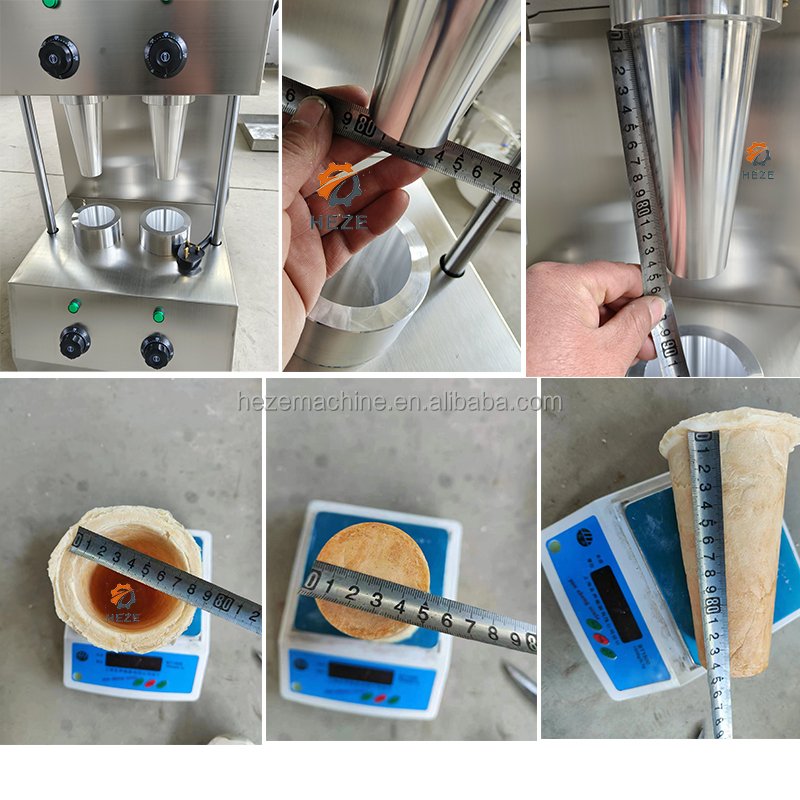 Automatic Ice Cream Cone Muffin Making Eatable Edible Biscuits Coffee Cup Cake Tartlet Eggtart Shell Waffle Maker Machine