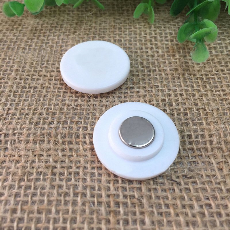 58MM DIY Tinplate Magnetic Button Badge Non-Damaging Fabric Badges Blanks for Digital Photo Use Promotional Fridge Magnets Bags