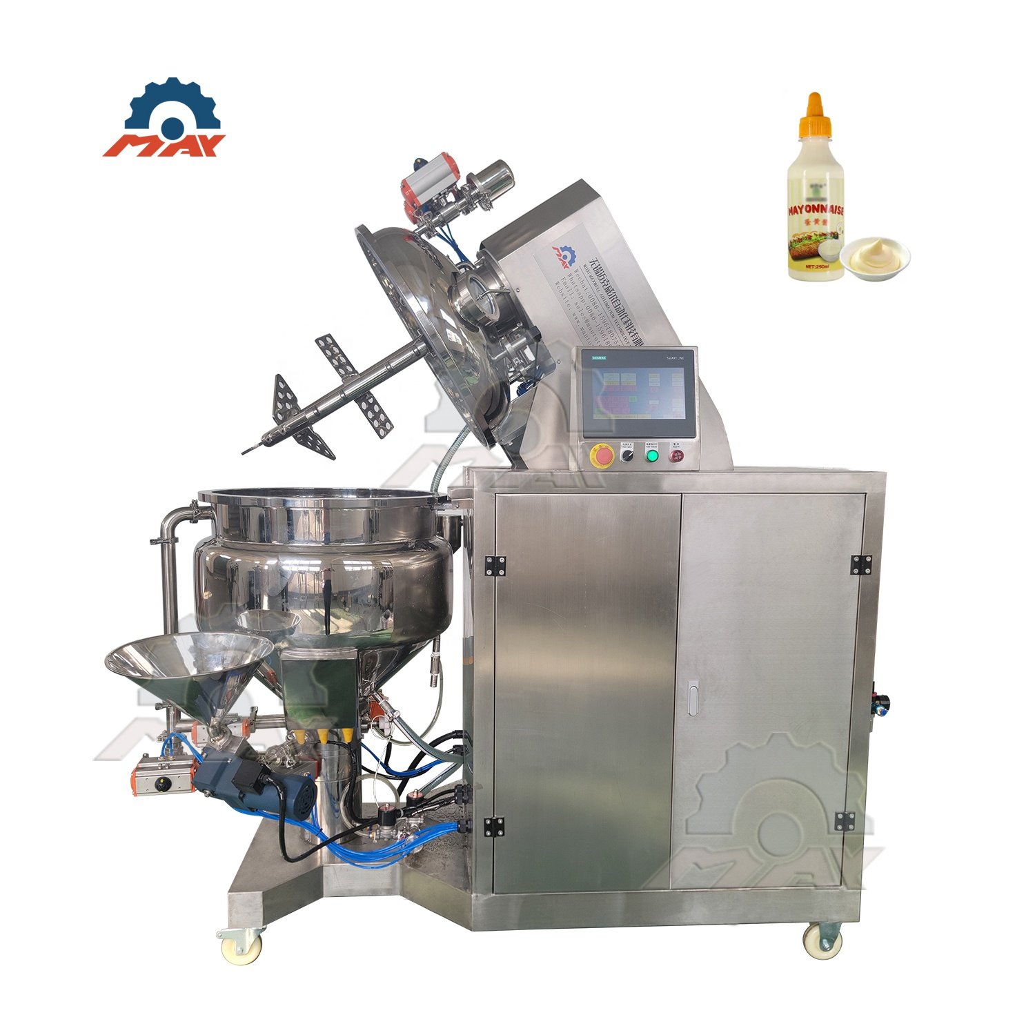Mayonnaise mixing machine de fabrication de mayonnaise 100 litre