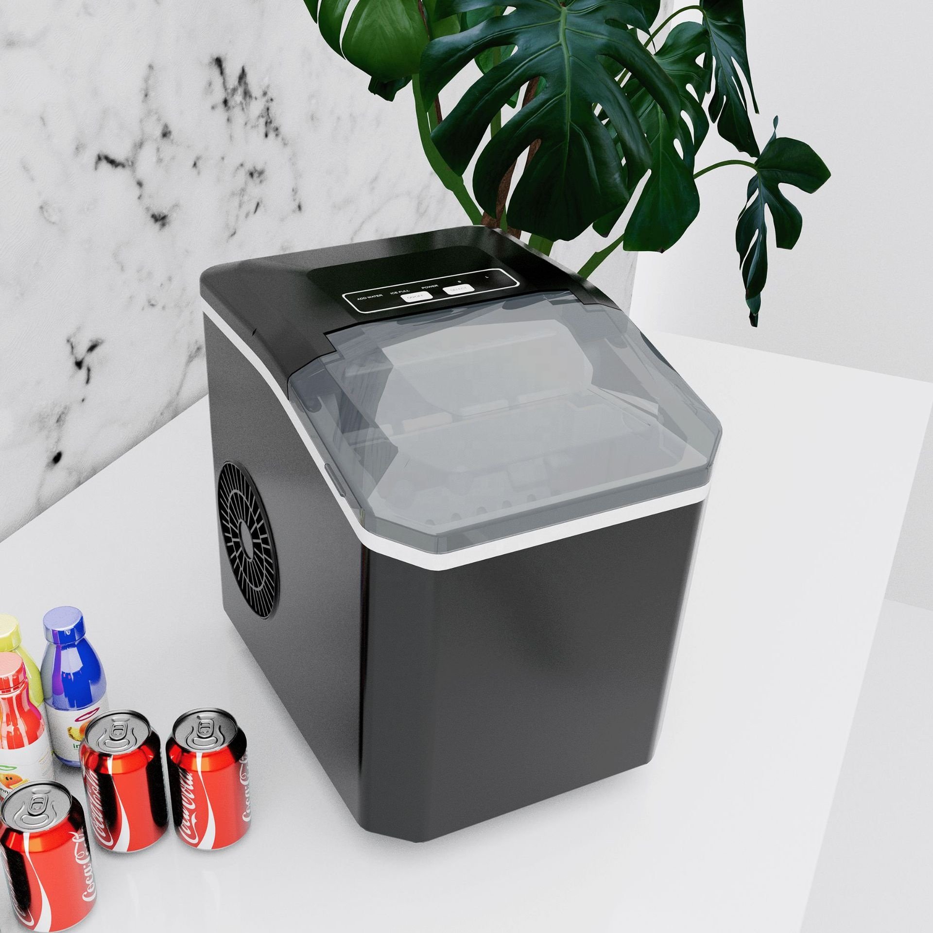 Automatic Fast Self Cleaning Countertop Ice Cube Maker Ice Machine 24H Countertop Ice Maker For Home Office Bars
