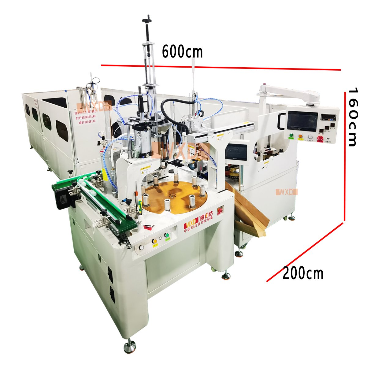 Low cost automatic production machine for led lamps Light bulb pressure plate glue button cover
