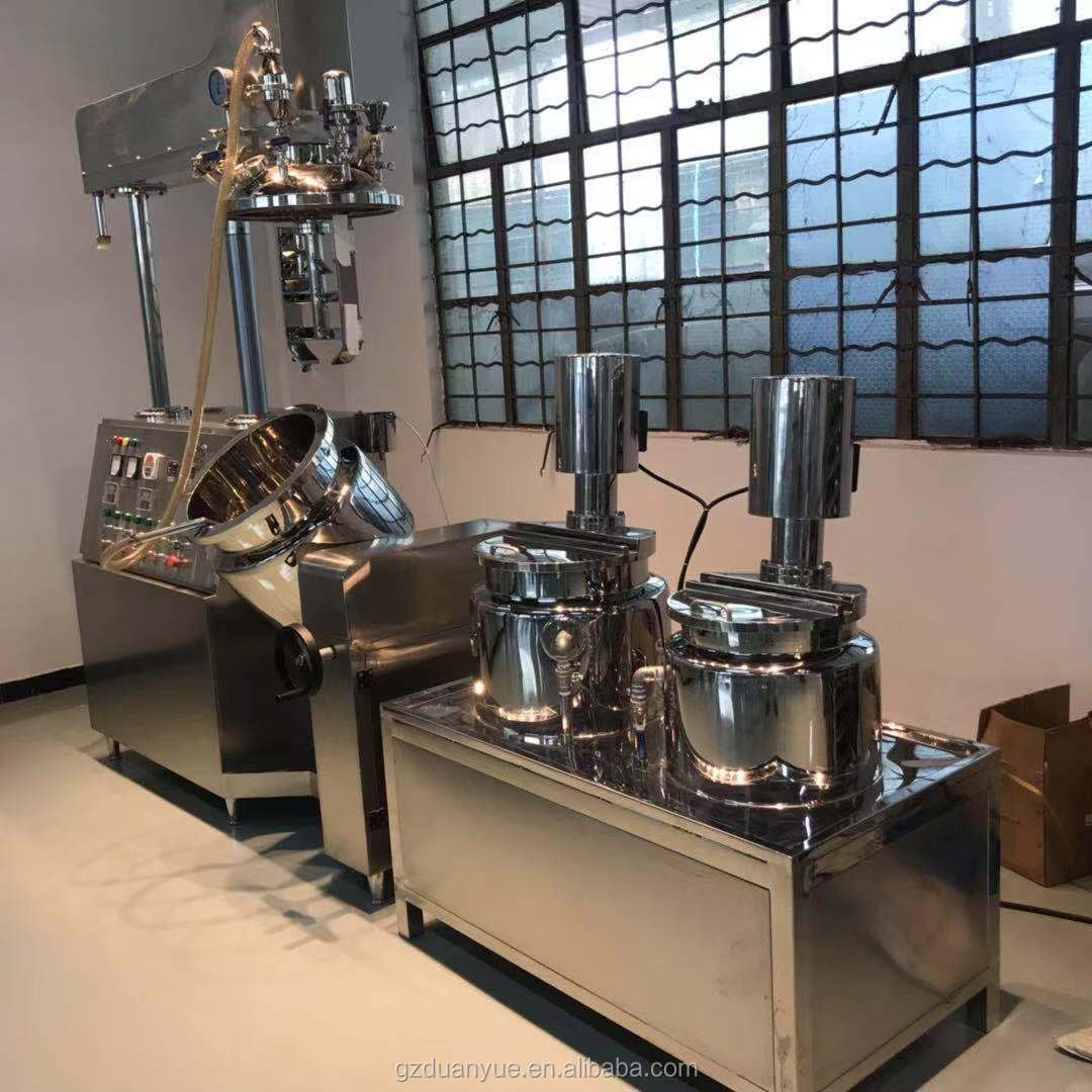 Mascara Cream Making Machine Cosmetic Vacuum Emulsifying Mixer Body Lotion Making Machine