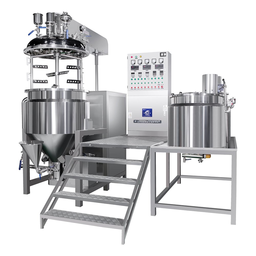 Yuxiang Ointment Toothpaste Cream Lotion Production Equipment Vacuum Mixer Emulsifying Homogenizer Cosmetics Making Machine