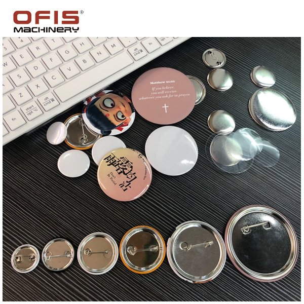 Yiwu Collection of Blank Button Badges in Various Sizes-25mm 37mm 44mm 58mm 75mm for Metal Based Badges Button Making Machines