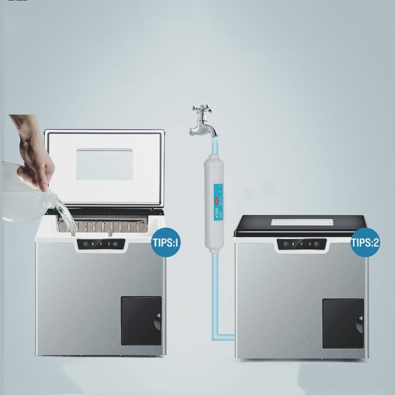 OEM Portable Ice Machine Rapidly Self Clean Ice Maker with Crushed Ice 18pcs Per Cycle 7-10mins Snow Making Machine Push Button