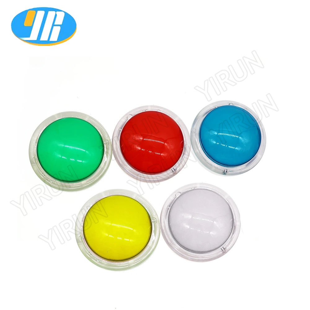 Arcade Buttons 100mm Big Dome Convex Type LED Lit Illuminated Push Button for Arcade Machine Video Games Parts DC 12V