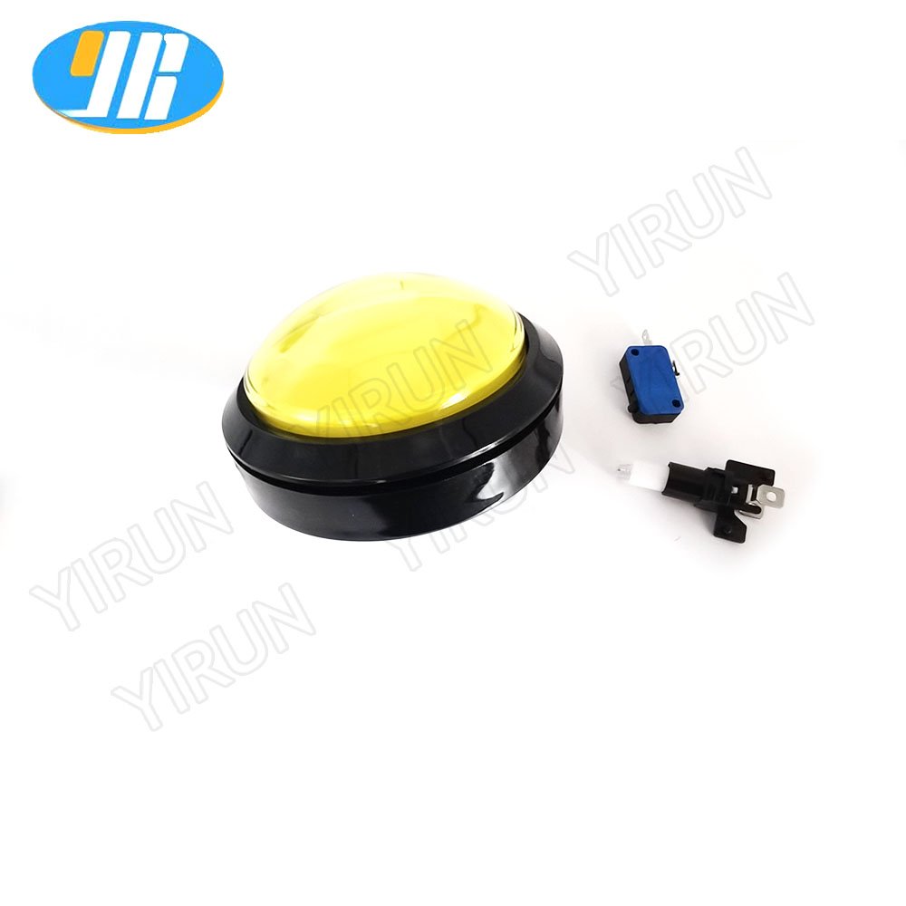 Arcade Buttons 100mm Big Dome Convex Type LED Lit Illuminated Push Button for Arcade Machine Video Games Parts DC 12V