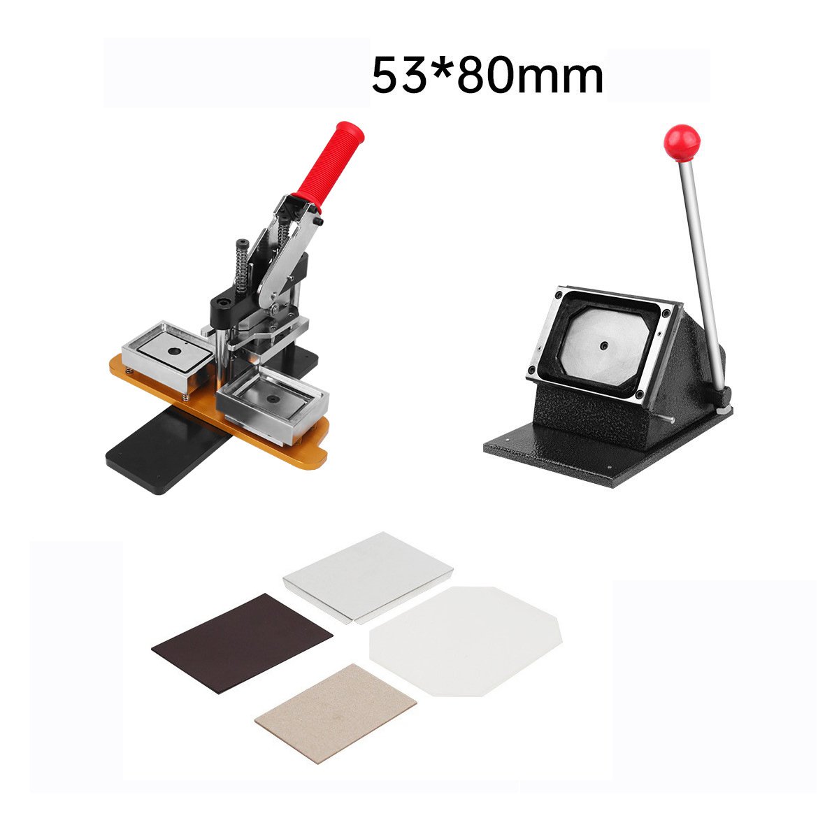 80*53mm DIY Button Maker Rectangle Shape Fridge Magnet Button Badge Making Machine