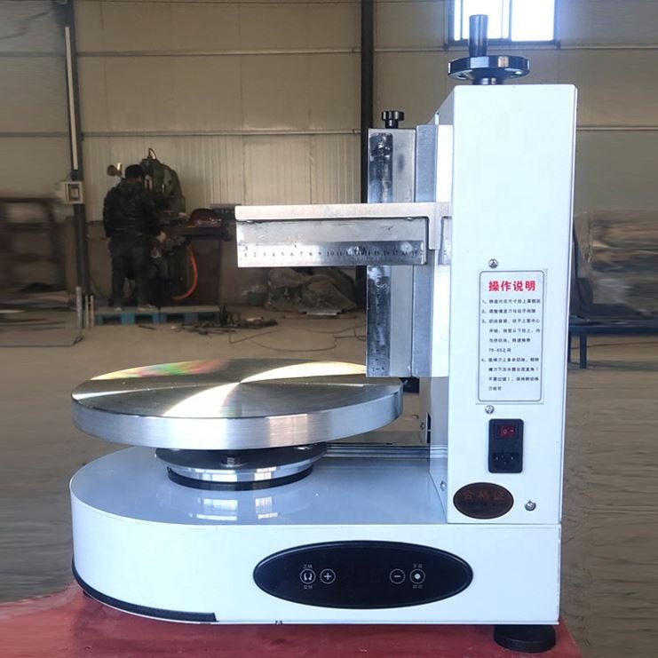 Commercial Automatic Cream Cake Coating Smoothing Icing Smoother Machine Cake Frosting Decorating Making Cake Icing Machine