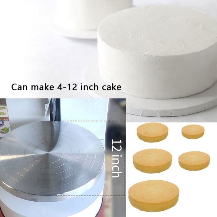 Commercial Automatic Cream Cake Coating Smoothing Icing Smoother Machine Cake Frosting Decorating Making Cake Icing Machine