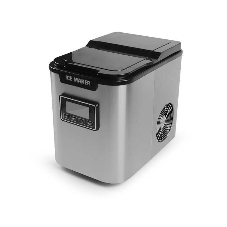 Professional Tabletop Ice Making Machine 12KG Mini Ice Maker Machine Countertop Self-Cleaning Function Home Party ETL CE CB