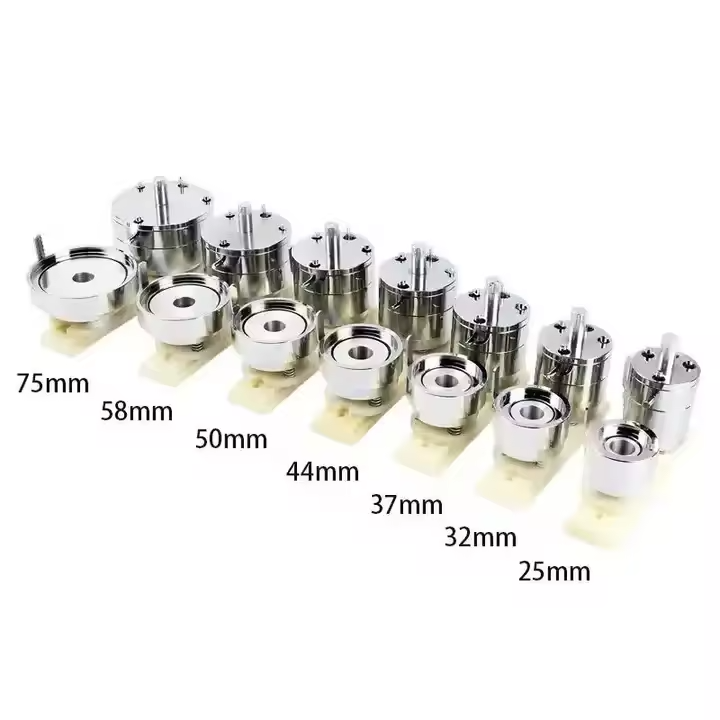 Round shape 25/32/37/44/50/56/58/75mm magnet button badge machine semi-automatic photo fridge magnet machine pneumatic