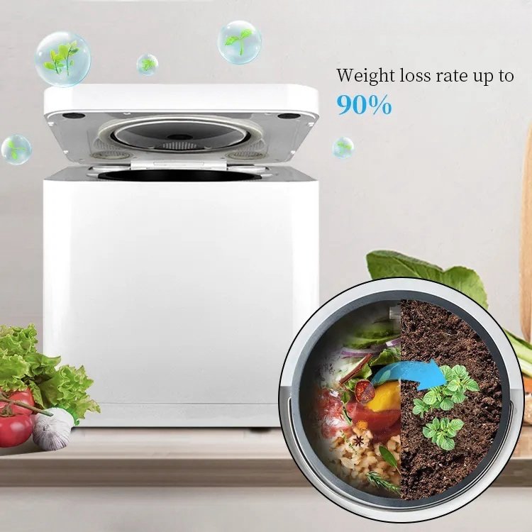 OEM Custom Food Waste Composting Kitchen Composter Smart Trash Machine Indoor Food Garbage Recycle Composting Machine