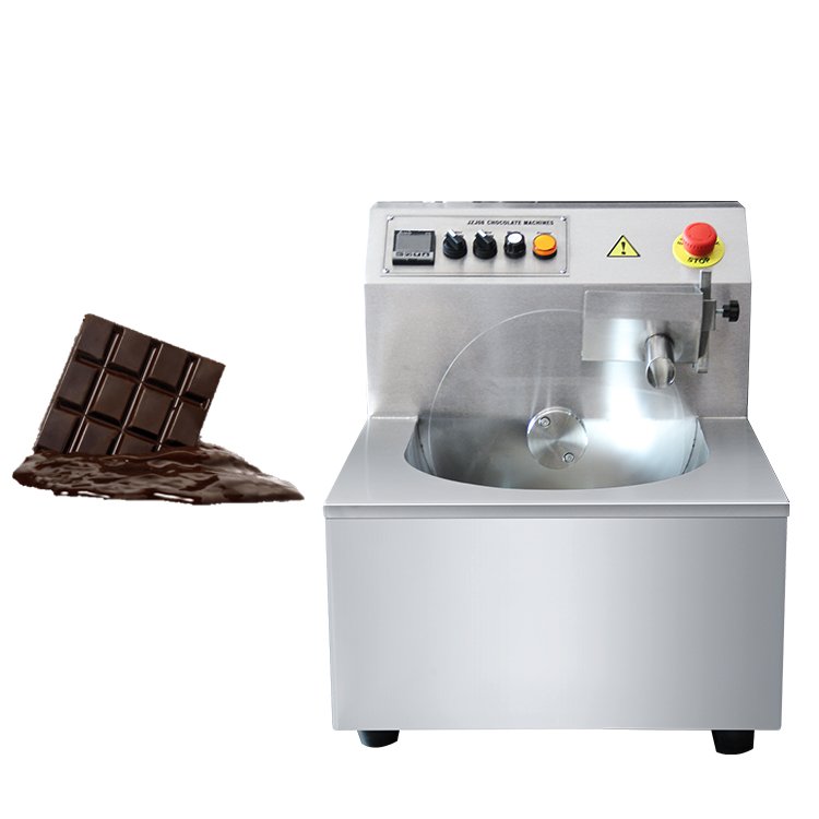 Wholesale automatic 8kg table top commercial mini small chocolate tempering machine pot,chocolate coating machine with tempering
