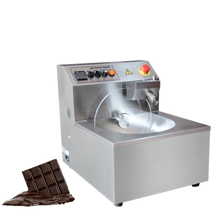Wholesale automatic 8kg table top commercial mini small chocolate tempering machine pot,chocolate coating machine with tempering