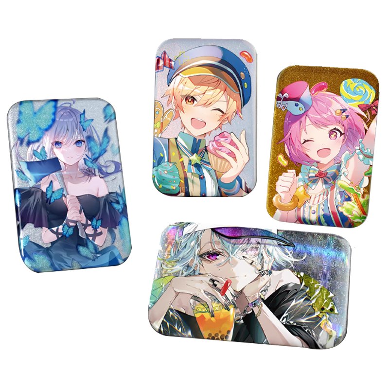 Manufacture Maker Custom Different Shaped Badge Buttons Anime Pin Button Badges Printing Metal Printed Tin Safety Pin