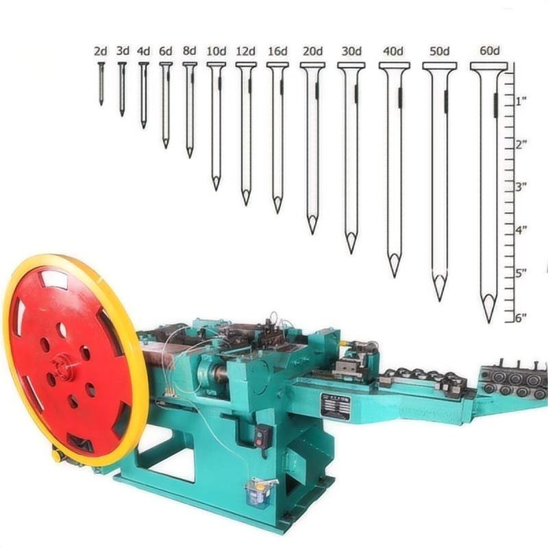 B31 D810 Hight Speed Automatic Manufacturer Waste Stainless Steel Plastic Strip Hardware Nail Making Machines For Different Type