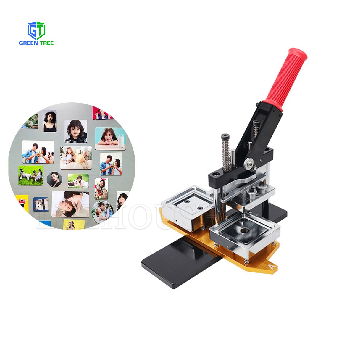 Square Magnet button machine complete set Mold Magnets Maker 50*50mm 63.5*63.5mm New Design Fridge Magnets Maker Machine