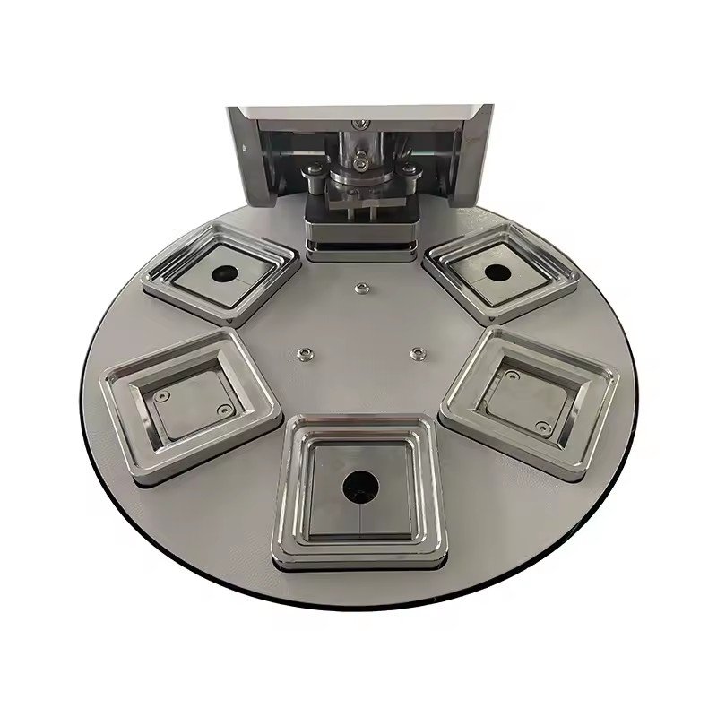 55mm Automatic Pneumatic Square Fridge Magnet Badge Making Machine For Custom Fridge Magnet Button