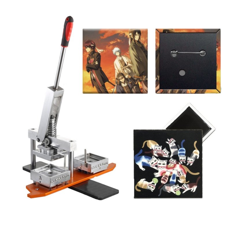 Square button badge machine card cutting machine manual paper cutter magnet photo machine