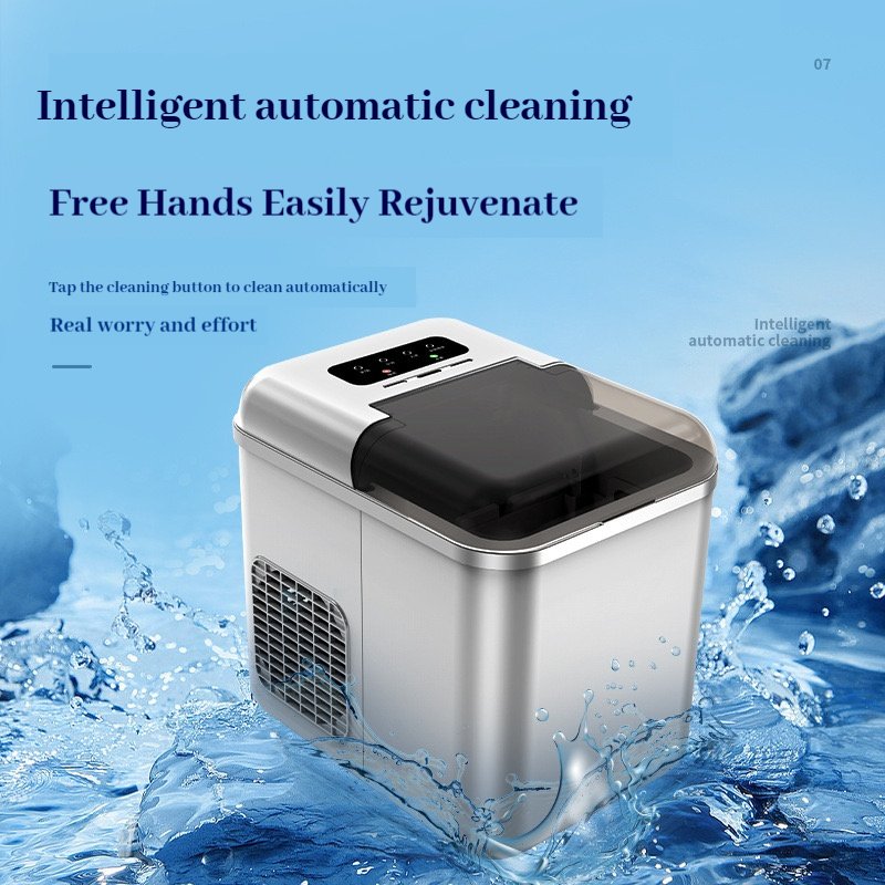 New Upgraded Portable Small Multi-function Ice Maker 110V Mini Ice Maker APP Remote Control Fast Ice Making Large Capacity