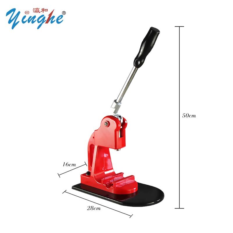 Yinghe Popular high quality manual button maker for making round pin badge new style DIY Button machine factory directly sale