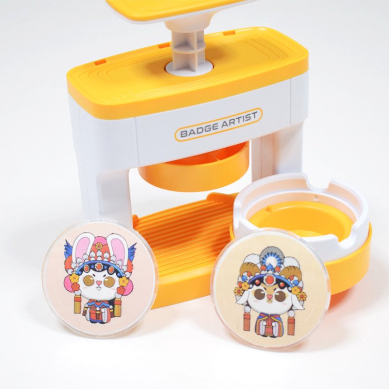 Wholesale Button Maker Machine DIY Pin Badge Button Maker Press Machine Badge Punch Press with 48pcs Button Parts&Pictures
