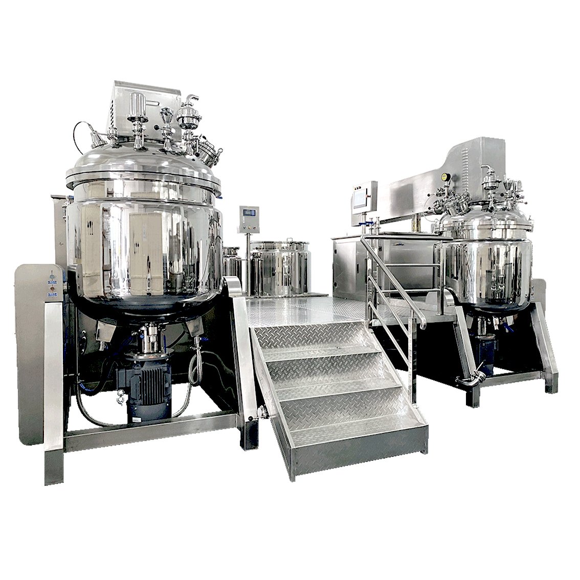 50-5000L hydraulic lifting sun cream shaving cream body lotion vacuum mixer emulsifying homogenizer machine making