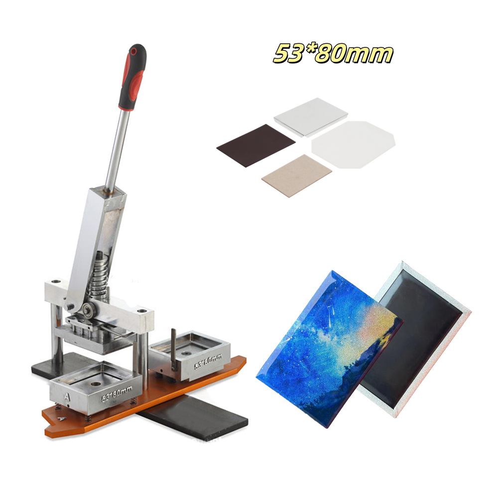 MIDE plastic manual 50x50 refrigerator photo fridge magnet making machine new metal button square fridge magnet making machine
