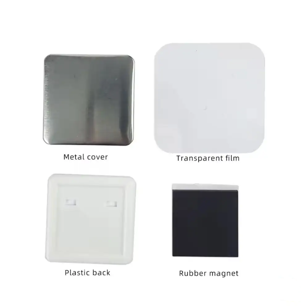 Pink 50*50mm Square Magnet Making Machine With 100 Sets Fridge Making Materials