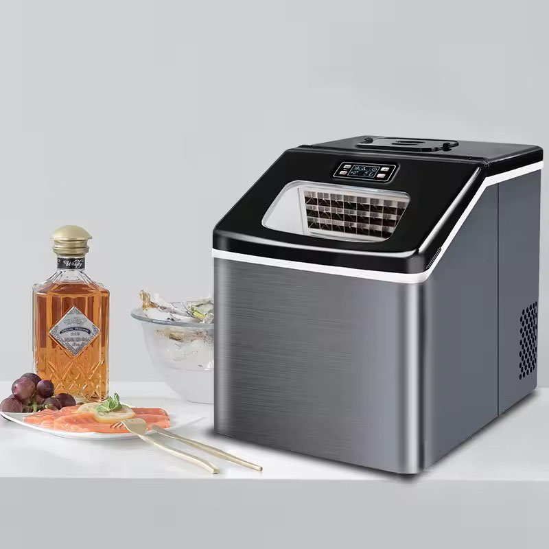 Factory price 25kg domestic and commercial ice maker manually add water stainless steel ice maker