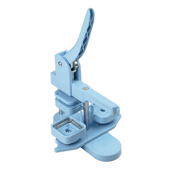 50*50mm Sky blue Square Plastic Button Maker PVC Card Cutting Machine