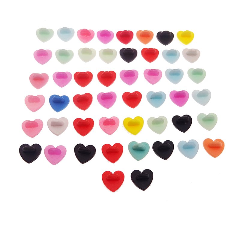 Heart Love Shaped Rubber Pin Backs DIY Jewelry Making Accessories Brooch Tie Hat Badge