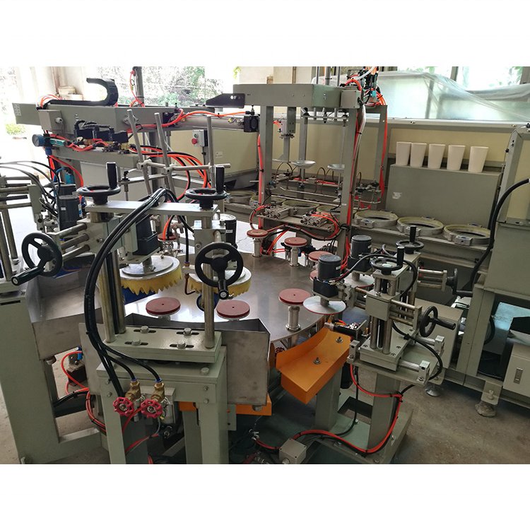 Fully Automatic Roller Head Forming Production Line Making Pottery Ceramic Tableware Machine For Plates Cup Bowls Mugs Saucers