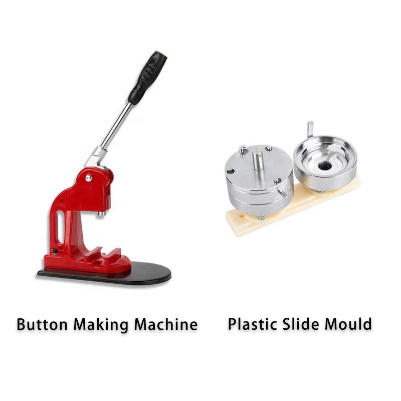 Best Price Button Badge Making Machine Round Button Maker with pin back button material 100 sets