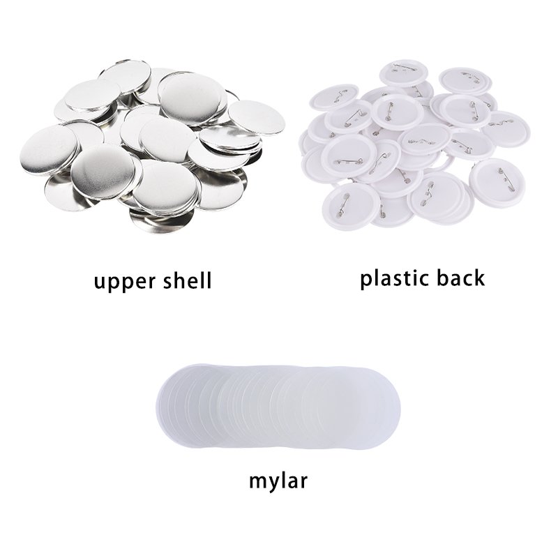 Best Price Button Badge Making Machine Round Button Maker with pin back button material 100 sets