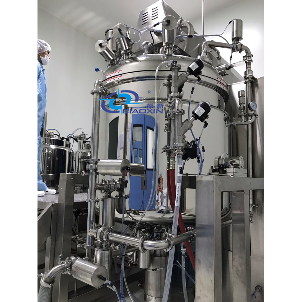 Fixed type Vacuum Emulsifying Mixer creams homogenizer vacuum emulsifier machinery to make body lotion