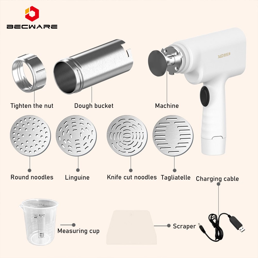 Electric noodle making automatic machine gun kitchen tool(US spot)