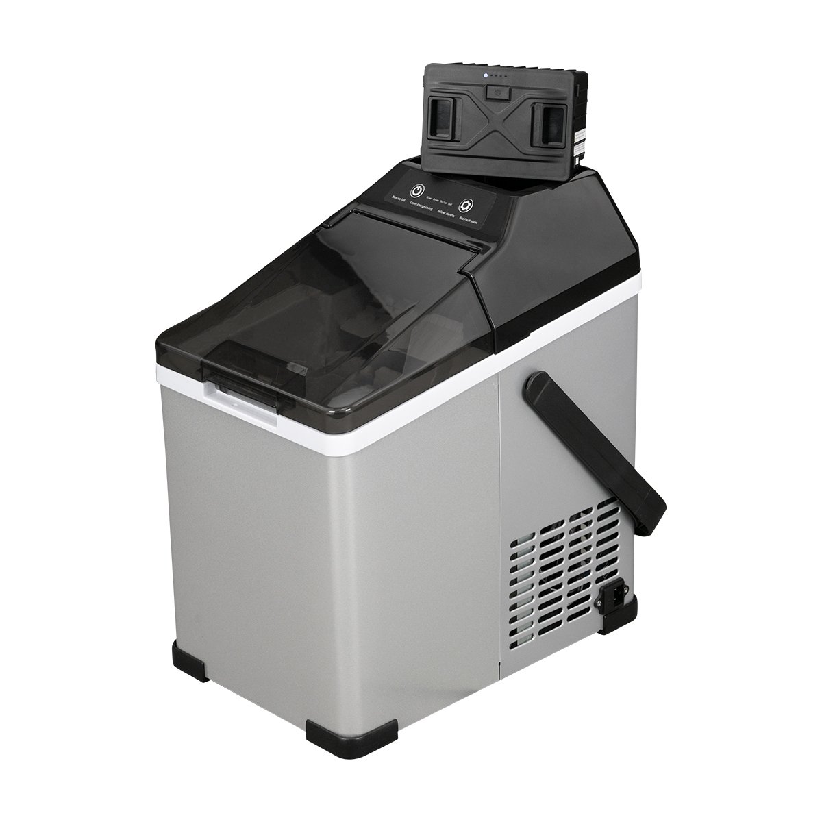 Alpicool Home Car RV Use Electric Powered LED & Removable Battery Portable Solar Mini Bullet Ice Maker for Outdoor Household Use
