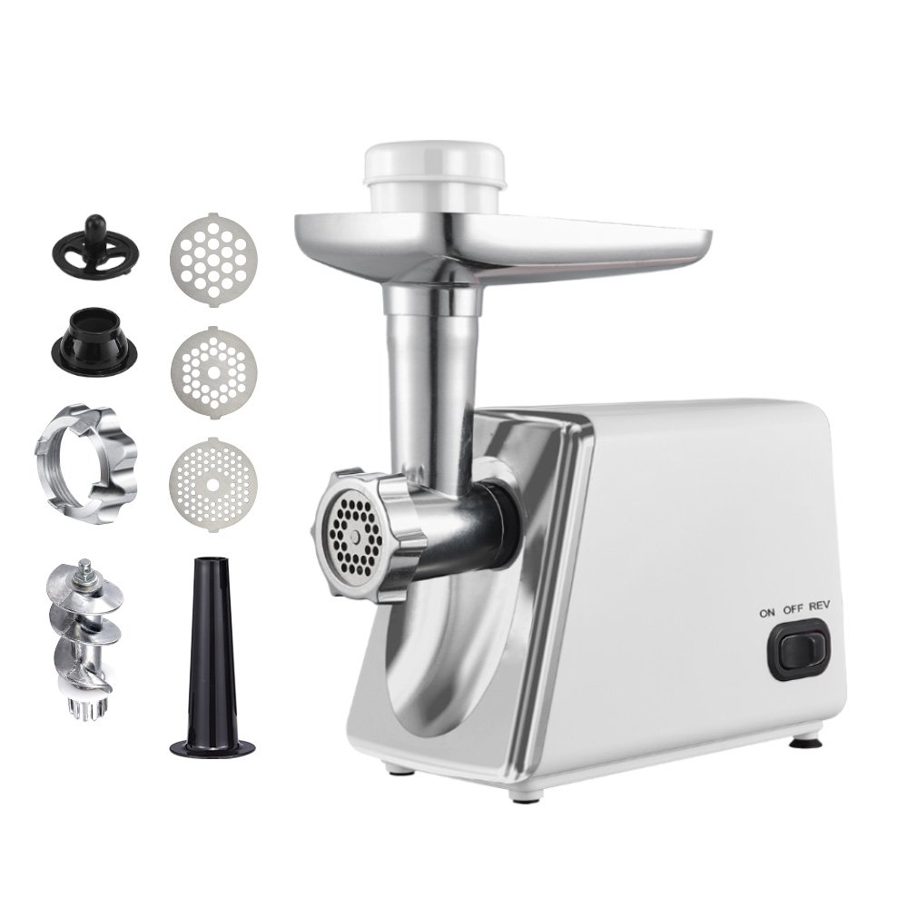 Meat Grinders Slicers Machine Factory Direct Sales Plastic Housing Stainless Steel Electric Meat Grinder Fro Sale