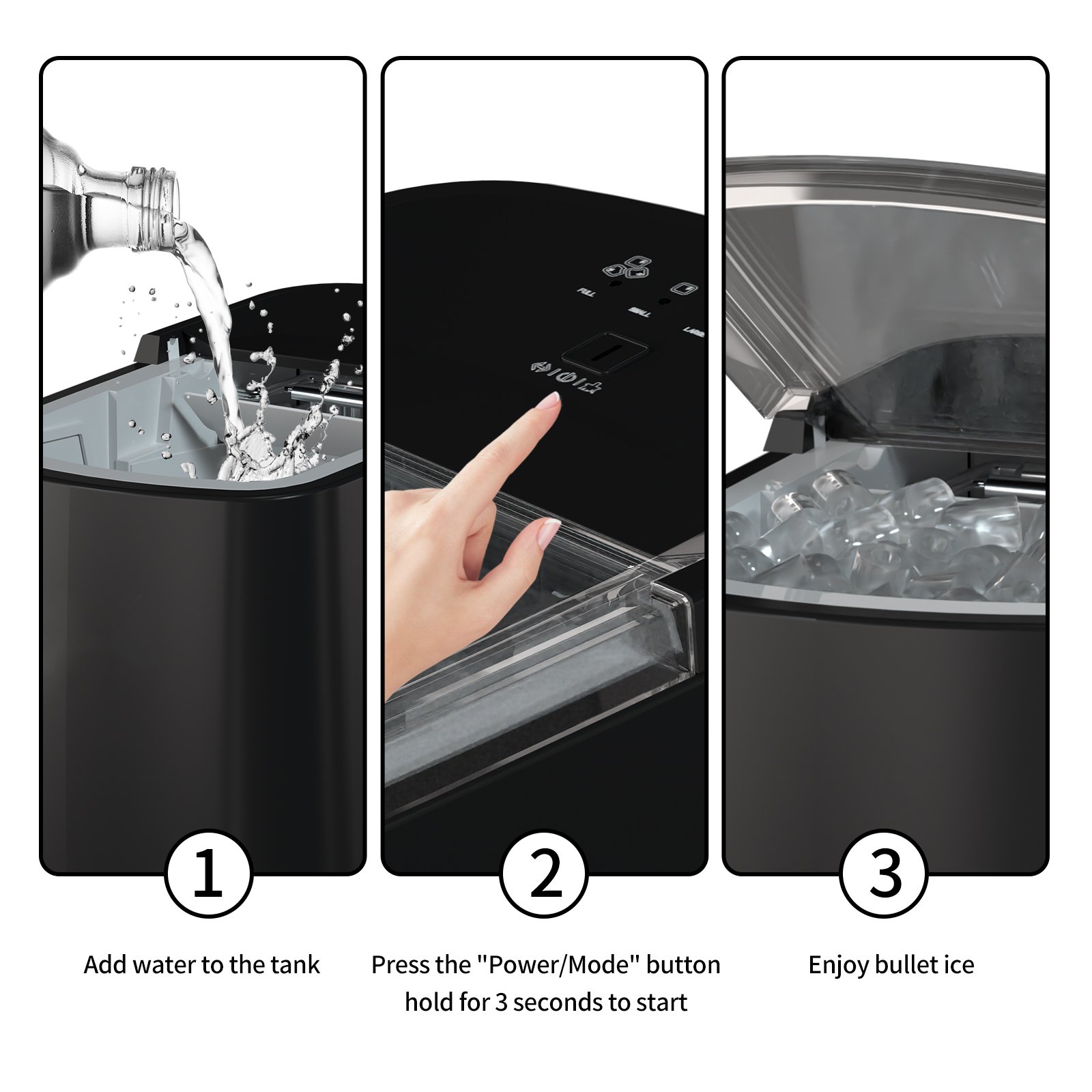 2024 NEW Ice Maker Ice Making Machine for Home Use with Factory Price Portable Countertop Ice Maker Machine