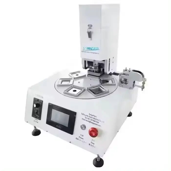 Top Sale High Quality Semi-Automatic Pneumatic Badge & Fridge Magnet Button Making Machine New Stock Ready to Ship